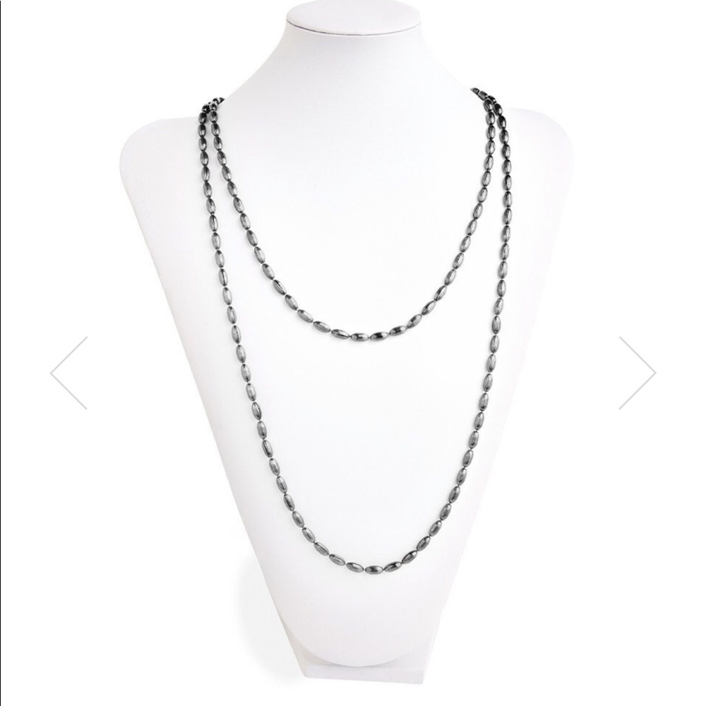 Charleston Rice Beads - Gunmetal